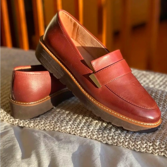 Naturalizer Brown Leather Loafers Women’s Size 8.5 - Picture 1 of 2